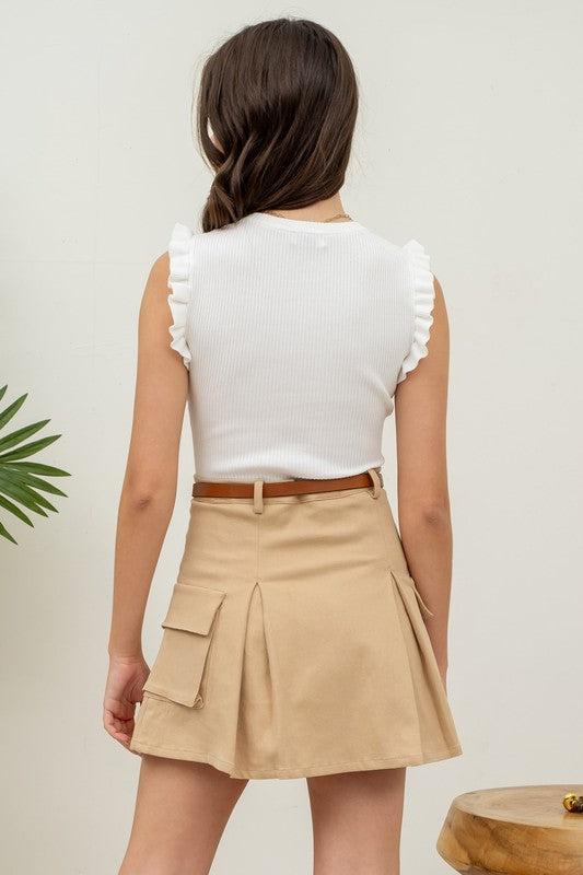 Ruffle Sleeve Tanks Product Image