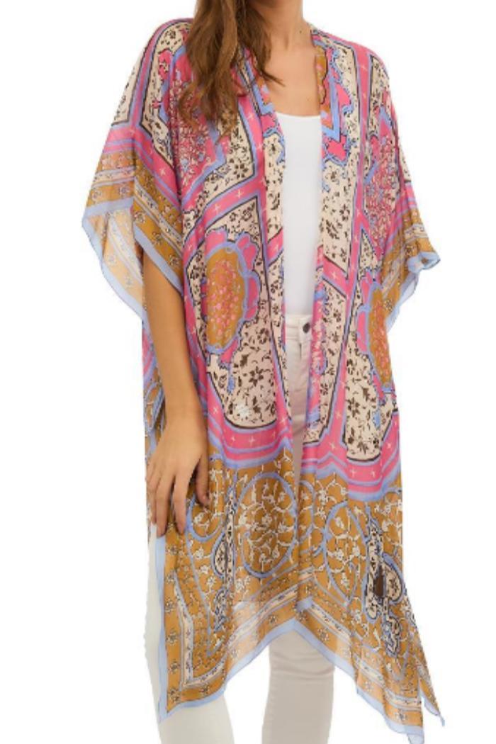 Viscose/Modal Long Kimono Product Image