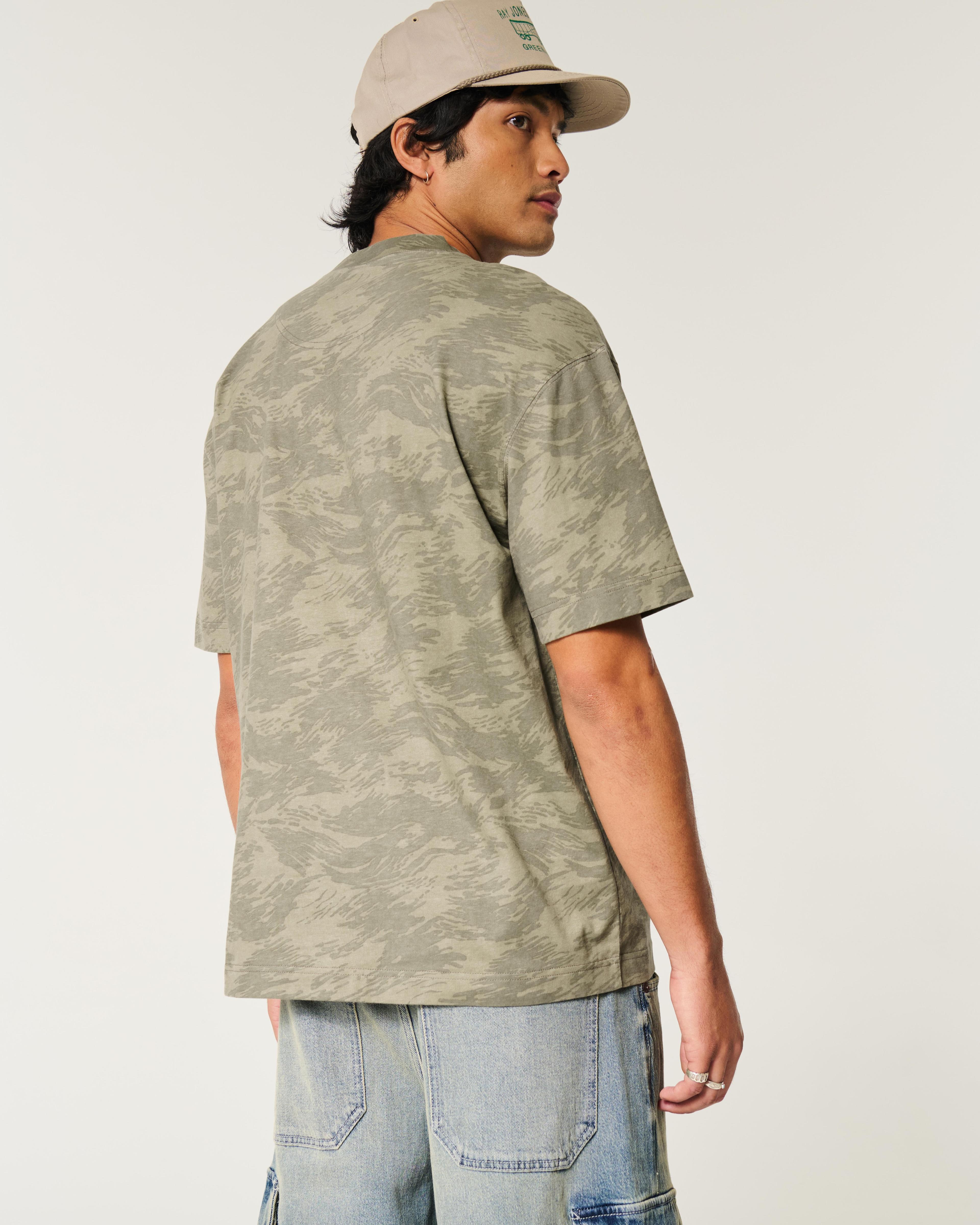 Boxy Heavyweight Pattern Crew T-Shirt Product Image