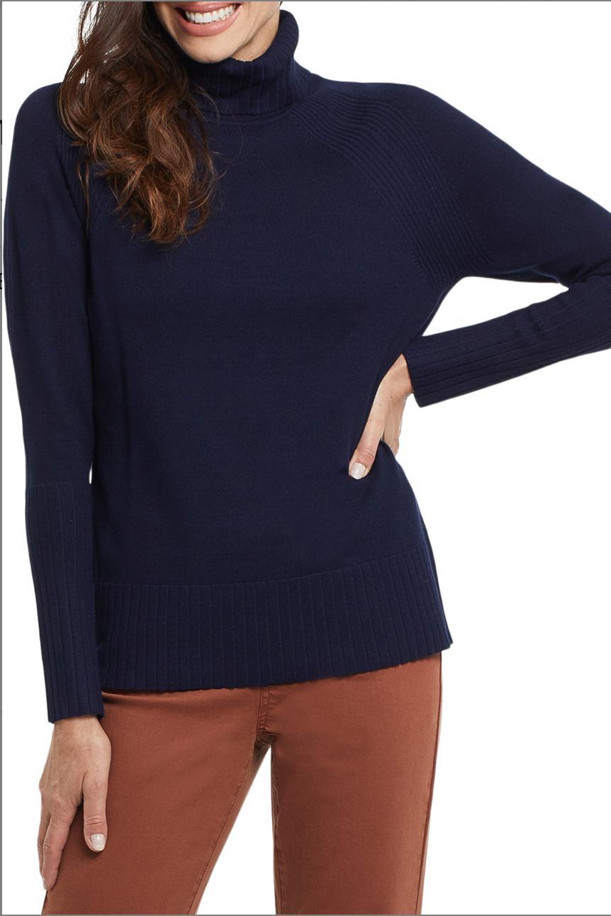 Turtleneck w/ Wide Ribbed Cuff Product Image