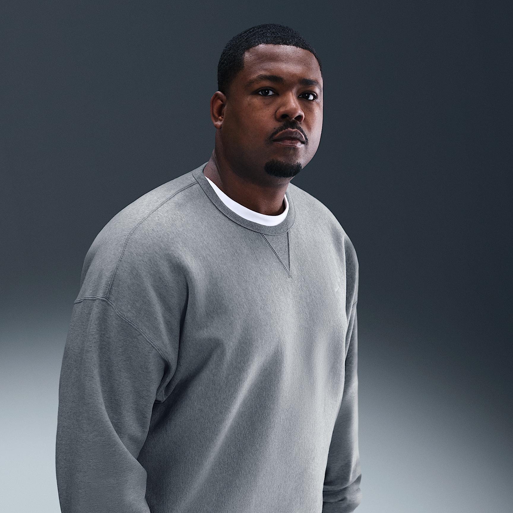 Nike Mens Solo Swoosh Fleece Crew | HV1086-063 Product Image