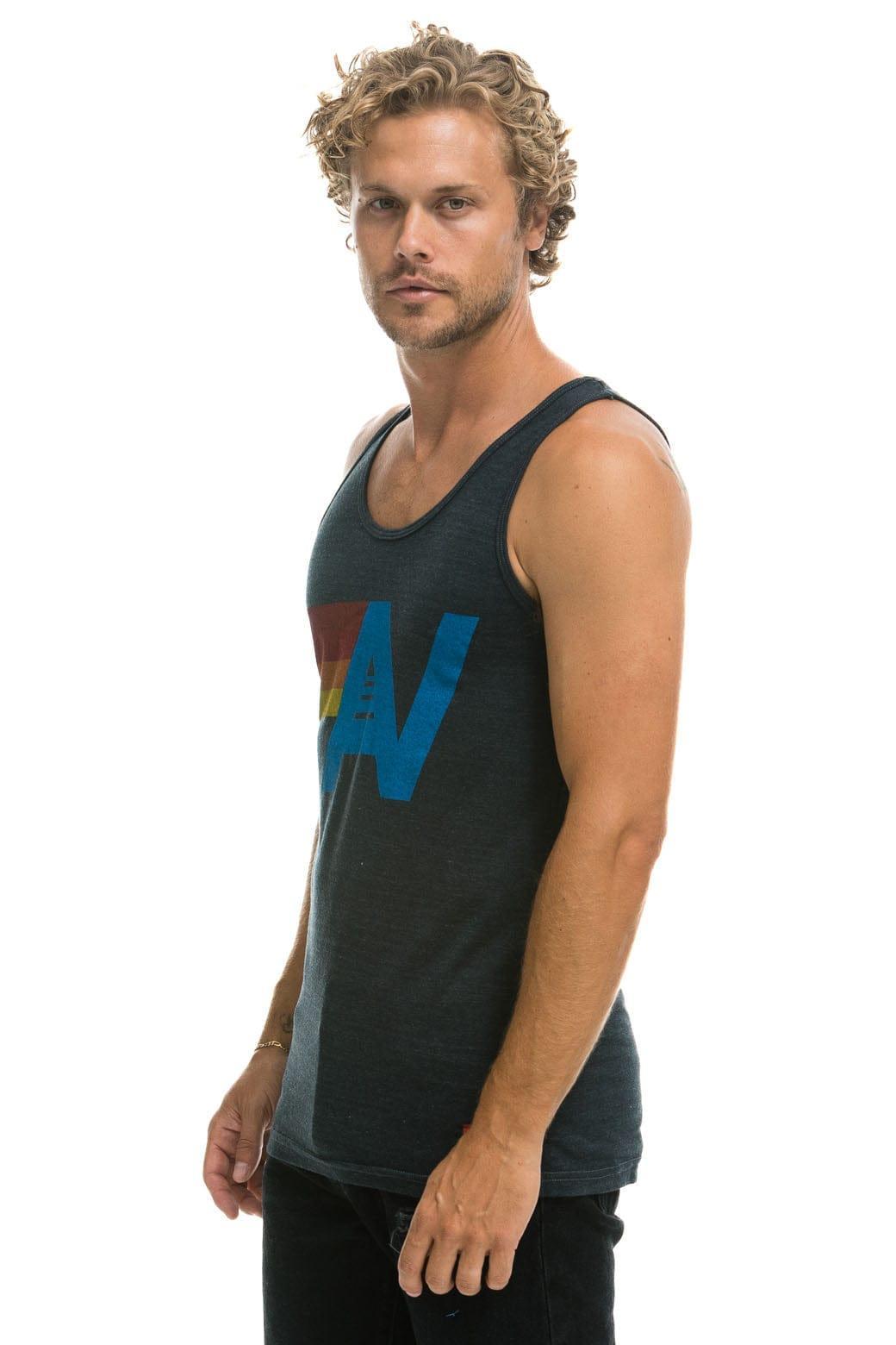 MEN'S LOGO TANK - CHARCOAL Male Product Image