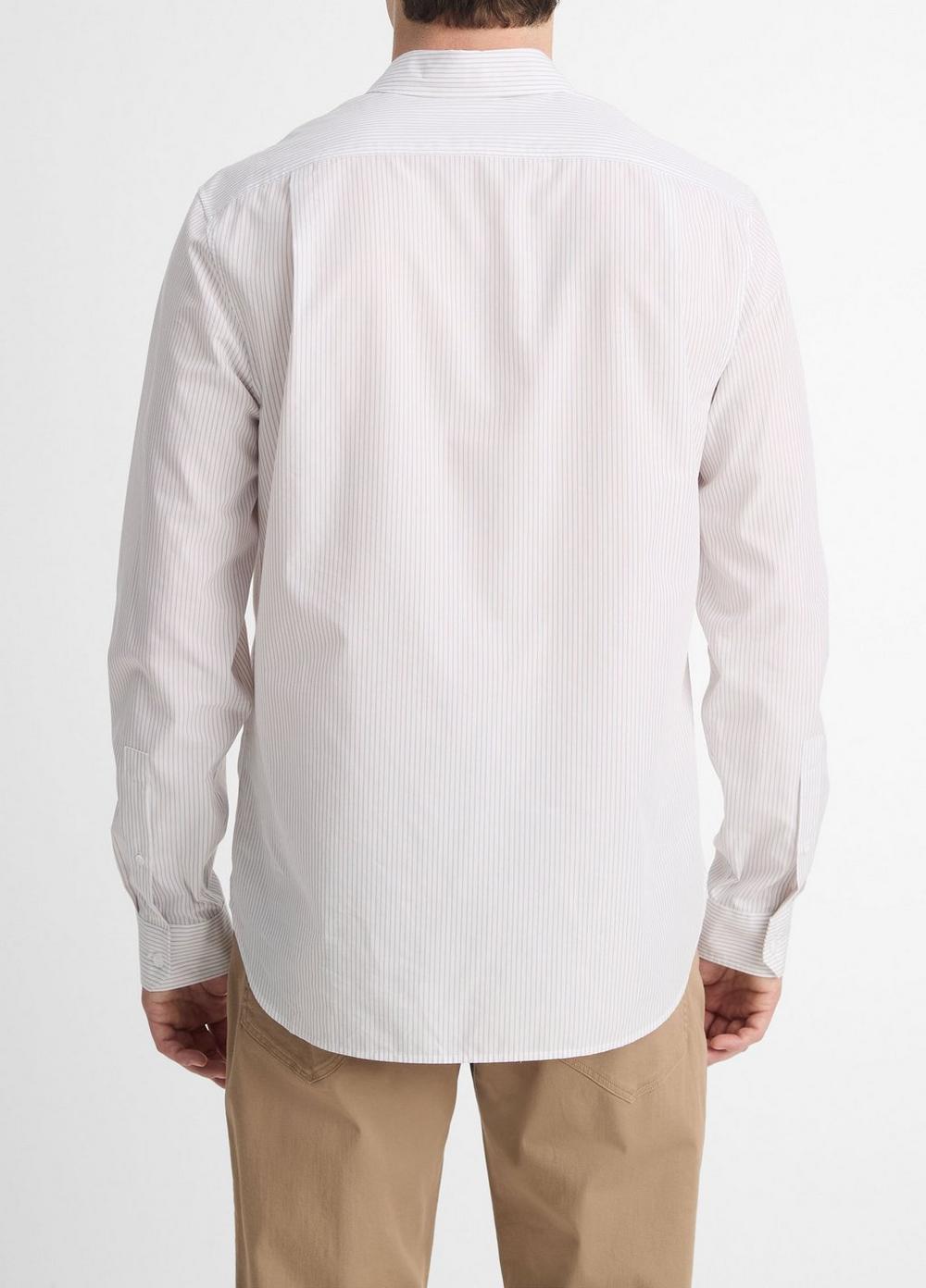 Basin Stripe Cotton-Blend Long-Sleeve Shirt Product Image