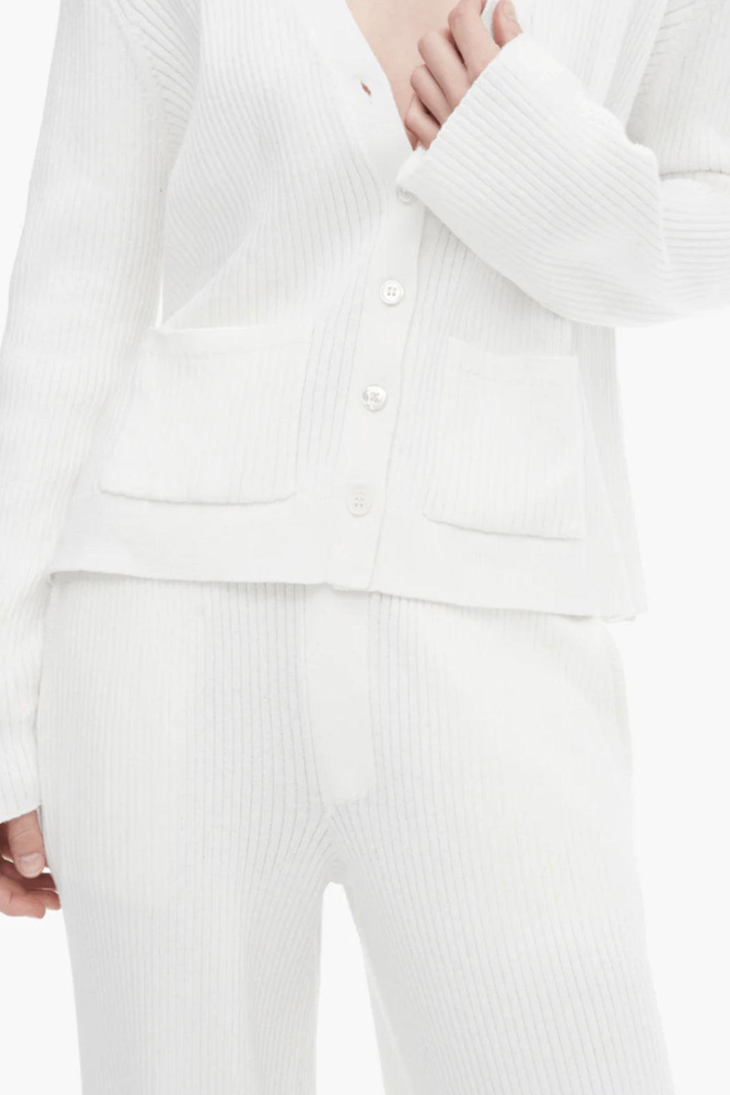 Ribbed Long-Sleeve Cardigan Product Image