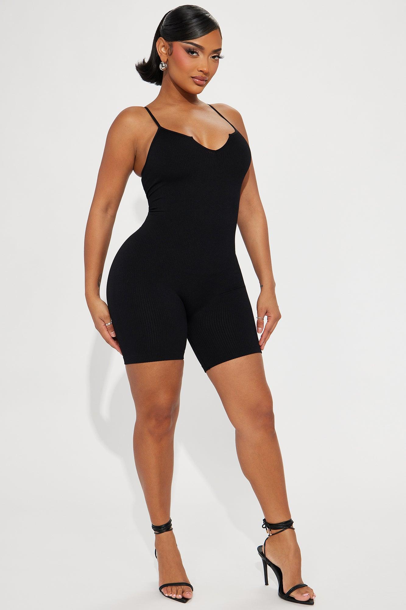 Indie Seamless Romper - Black Product Image