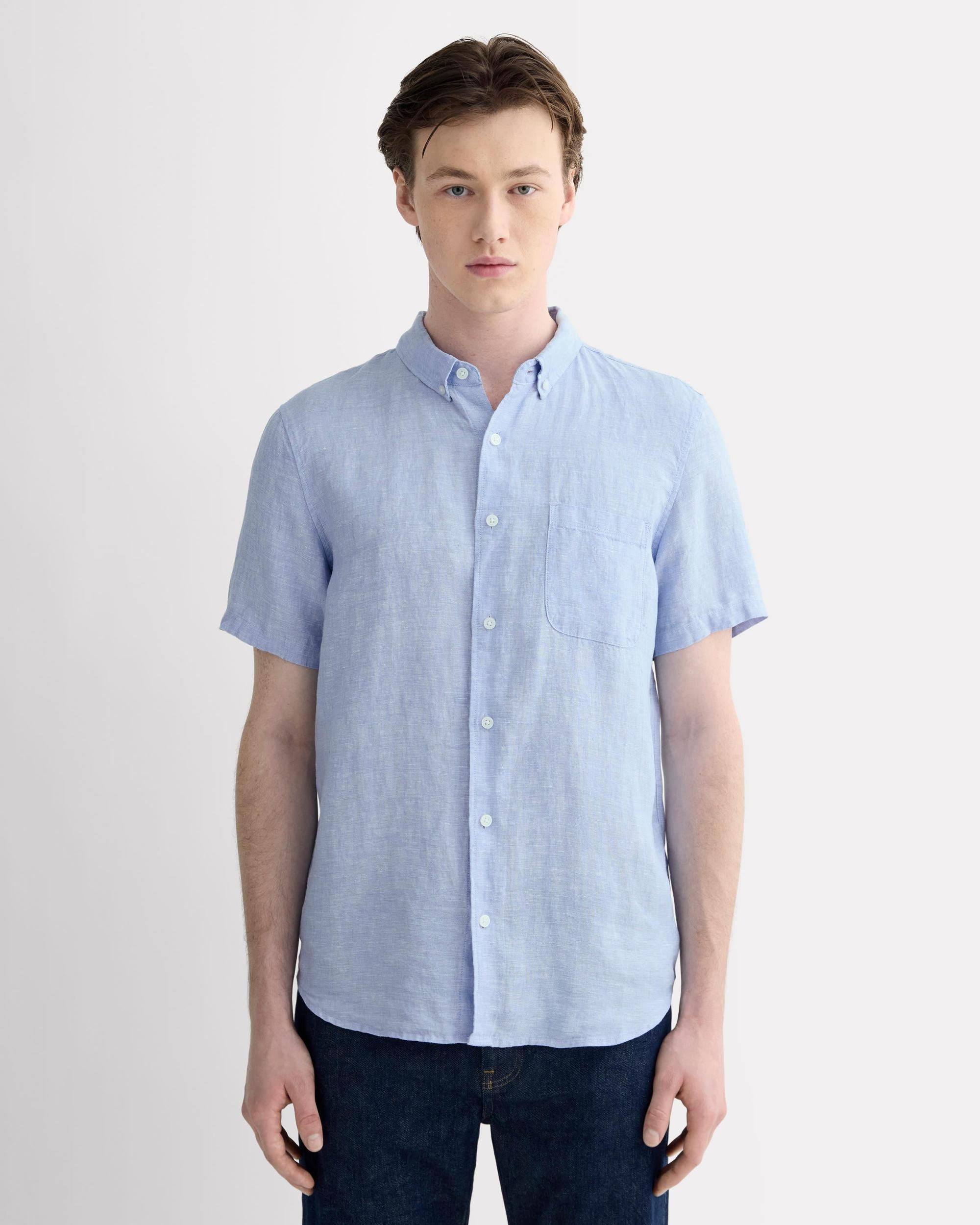Mens Classic Short-Sleeve Shirt in Linen by Everlane Product Image