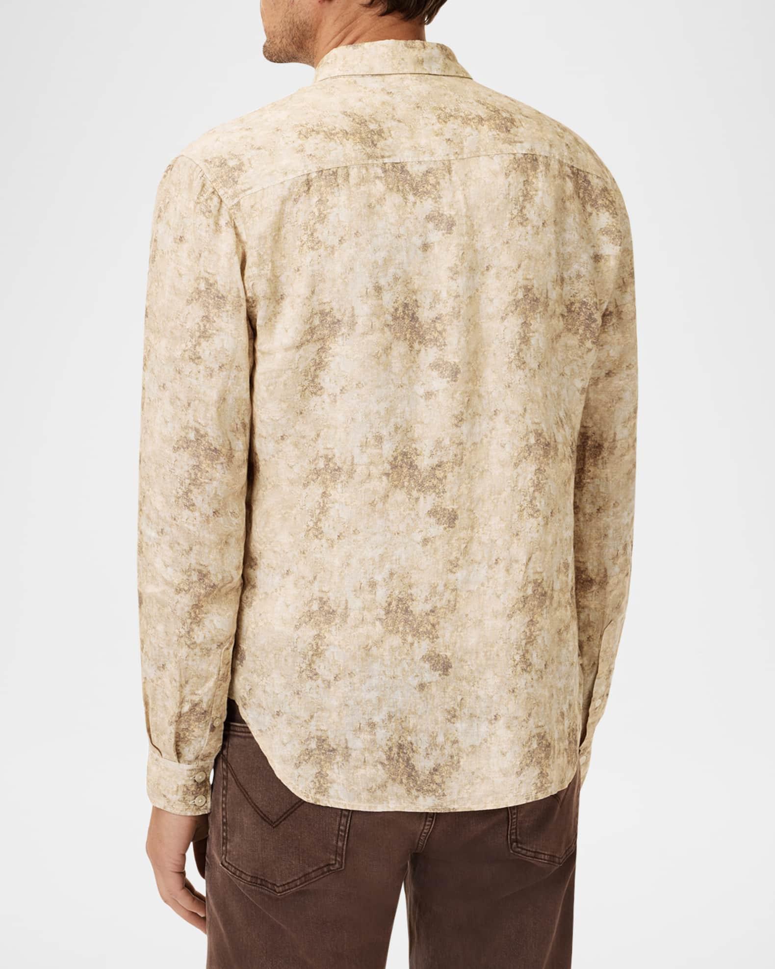 Men's Luca Linen Abstract Sport Shirt Product Image