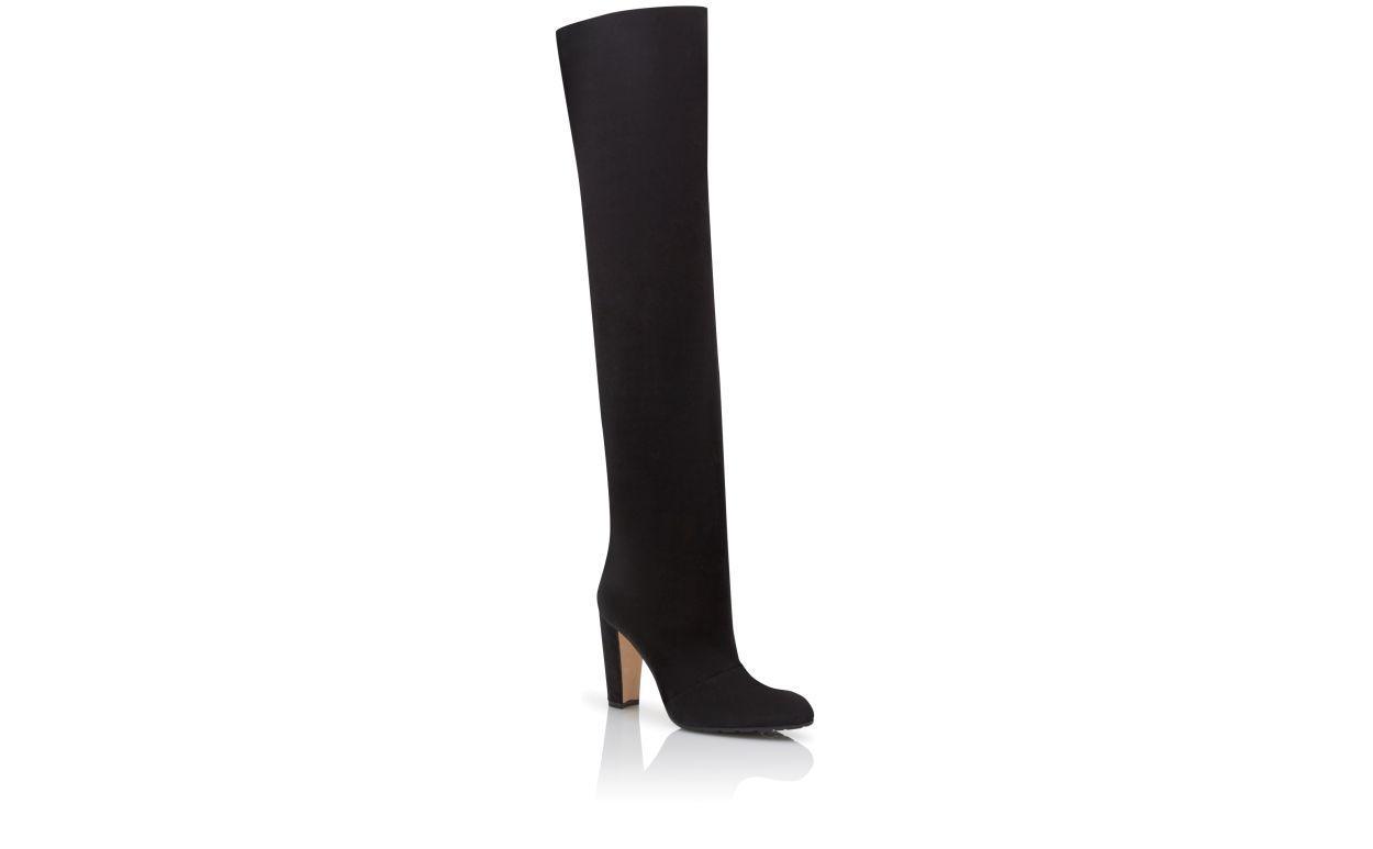 GARDAHI Black Suede Knee High Boots Product Image