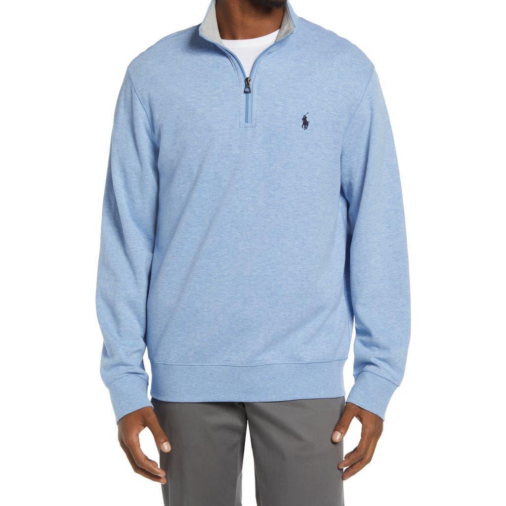Polo Ralph Lauren Men's Double Knit Jersey Half Zip Pullover in Jamaica Heather at Nordstrom, Size X-Large Product Image