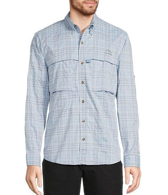 L.L.Bean Performance Stretch Tropicwear Plaid Long Sleeve Woven Shirt Product Image
