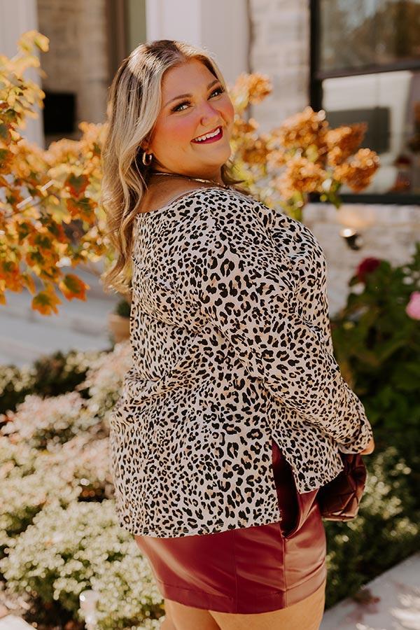 Dare To Indulge Leopard Shift Top Curves Product Image