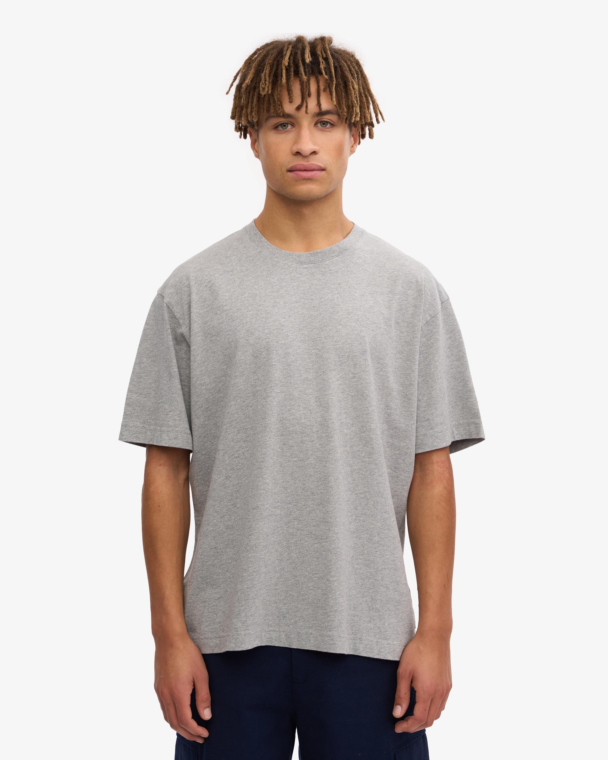 Oversized Organic T-Shirt - Heather Grey Product Image