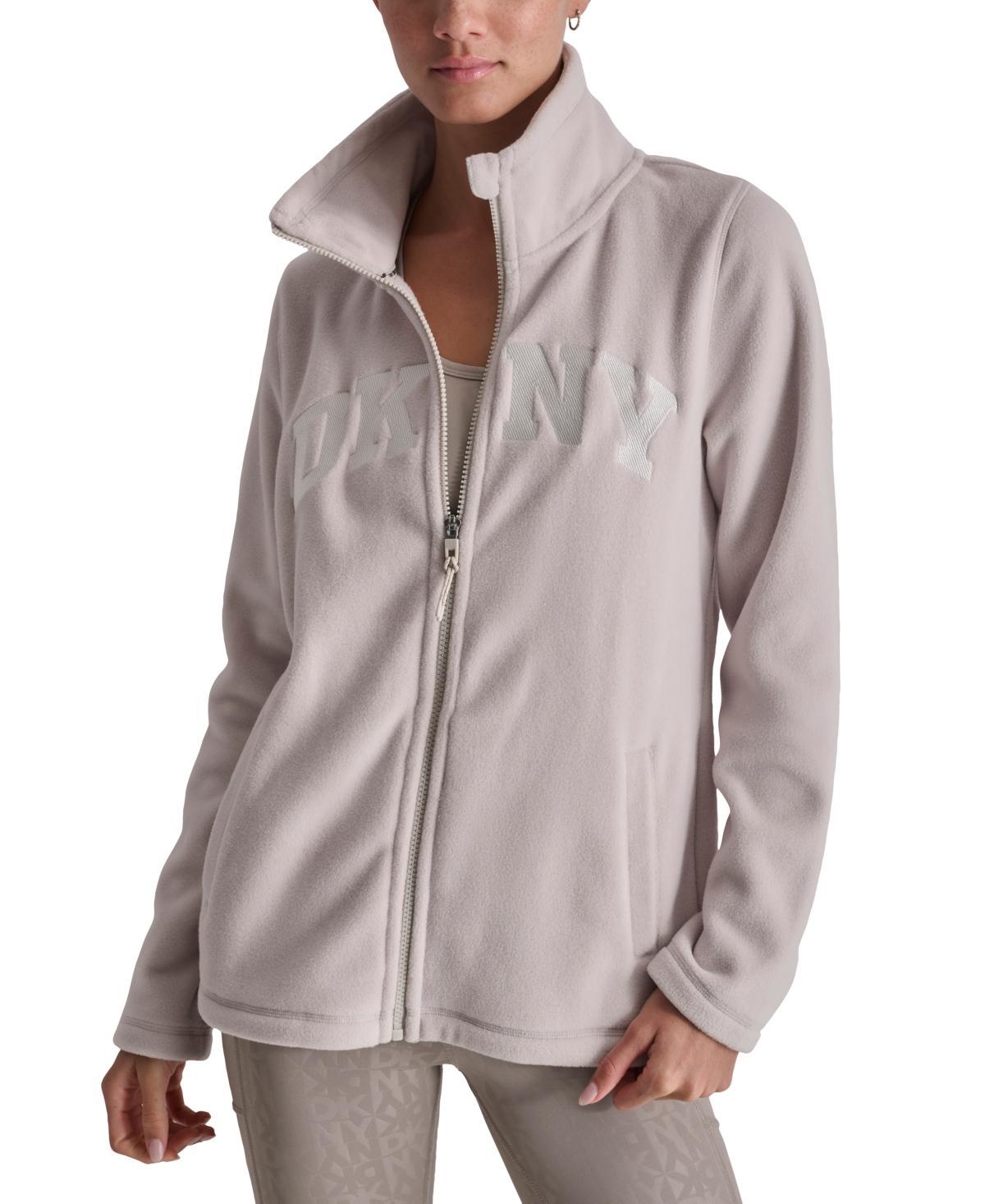 Dkny Sport Womens Tech Fleece Logo Jacket Product Image