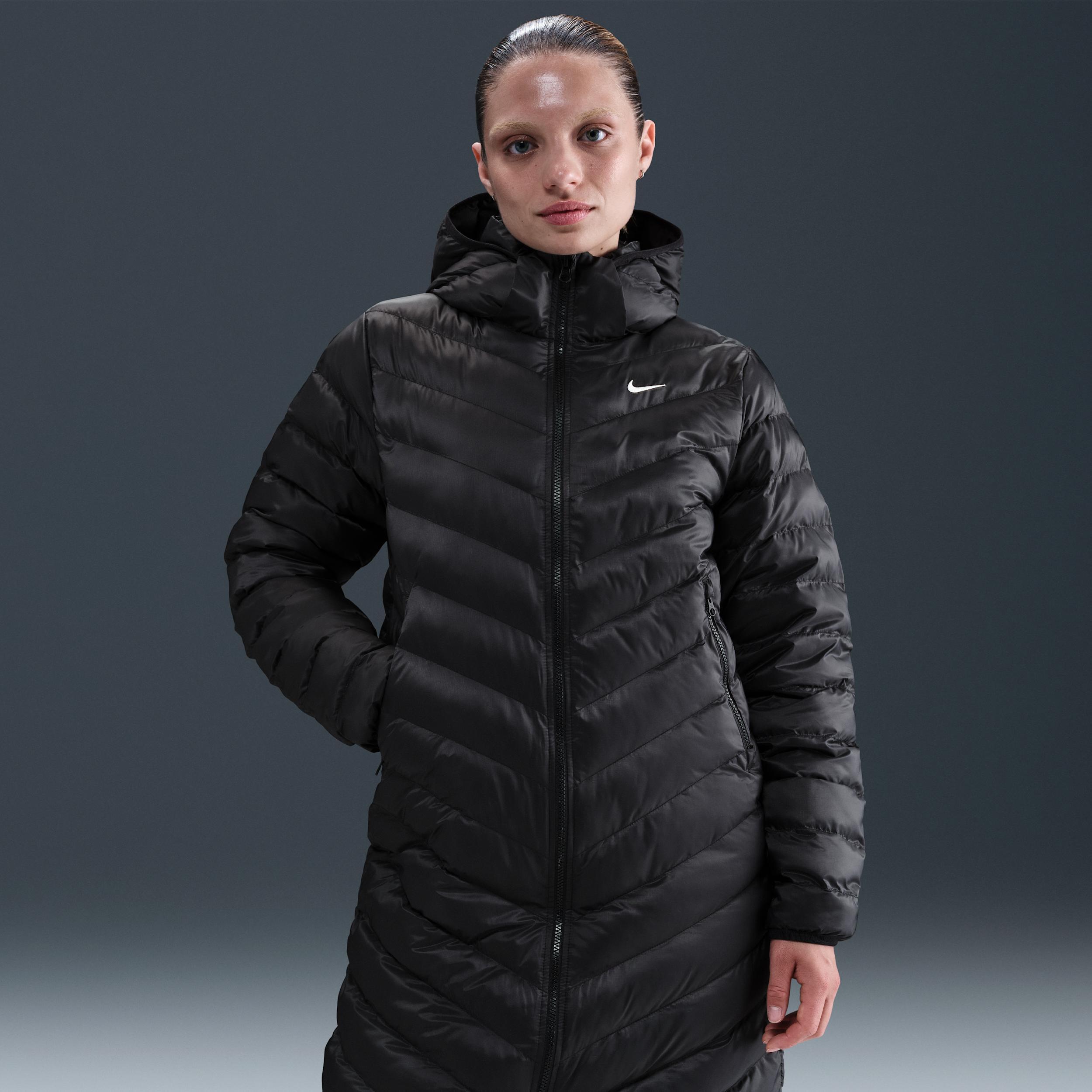 Womens Nike Sportswear Windpuffer Therma-FIT Hooded Parka | HV2460-010 Product Image