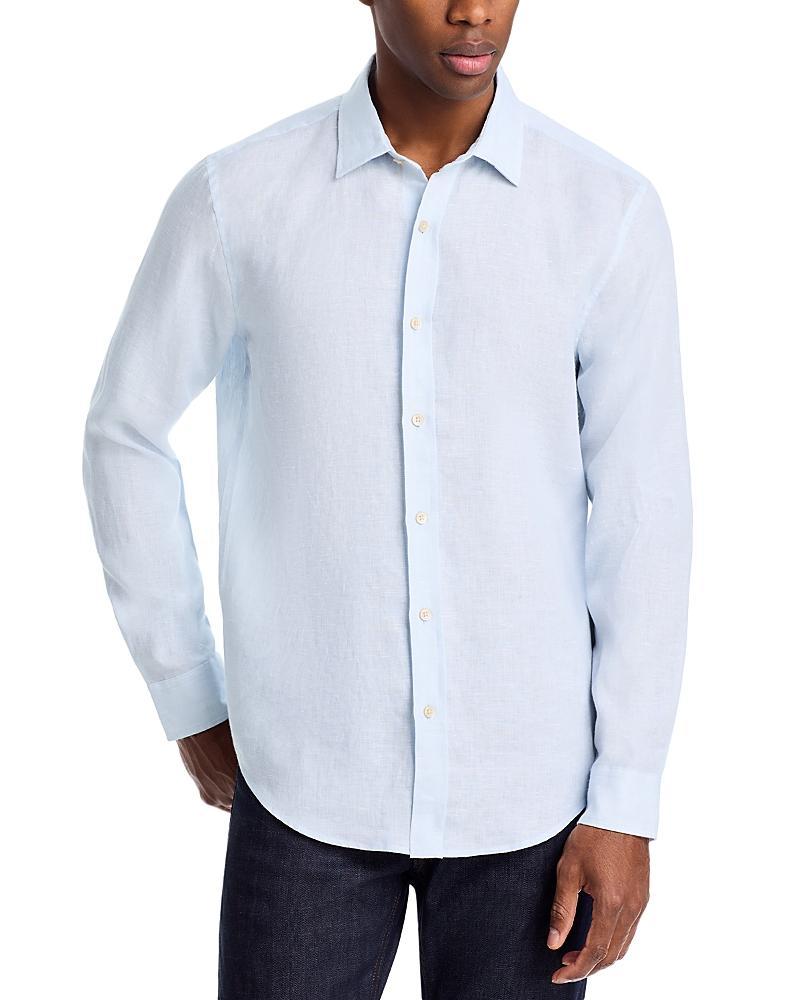 The Mens Store at Bloomingdales Yarn-Dyed Standard Fit Linen Shirt - Exclusive Product Image