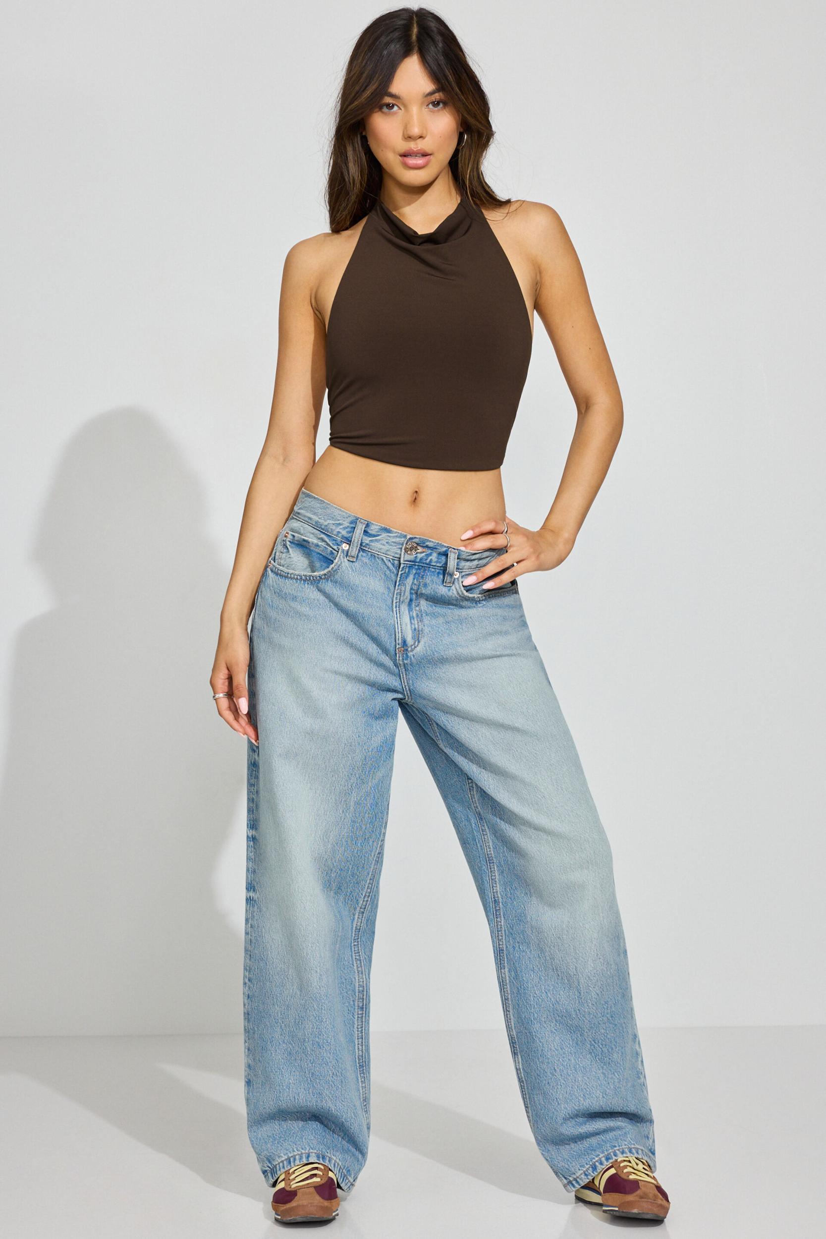 High Neck Cowl Top Product Image