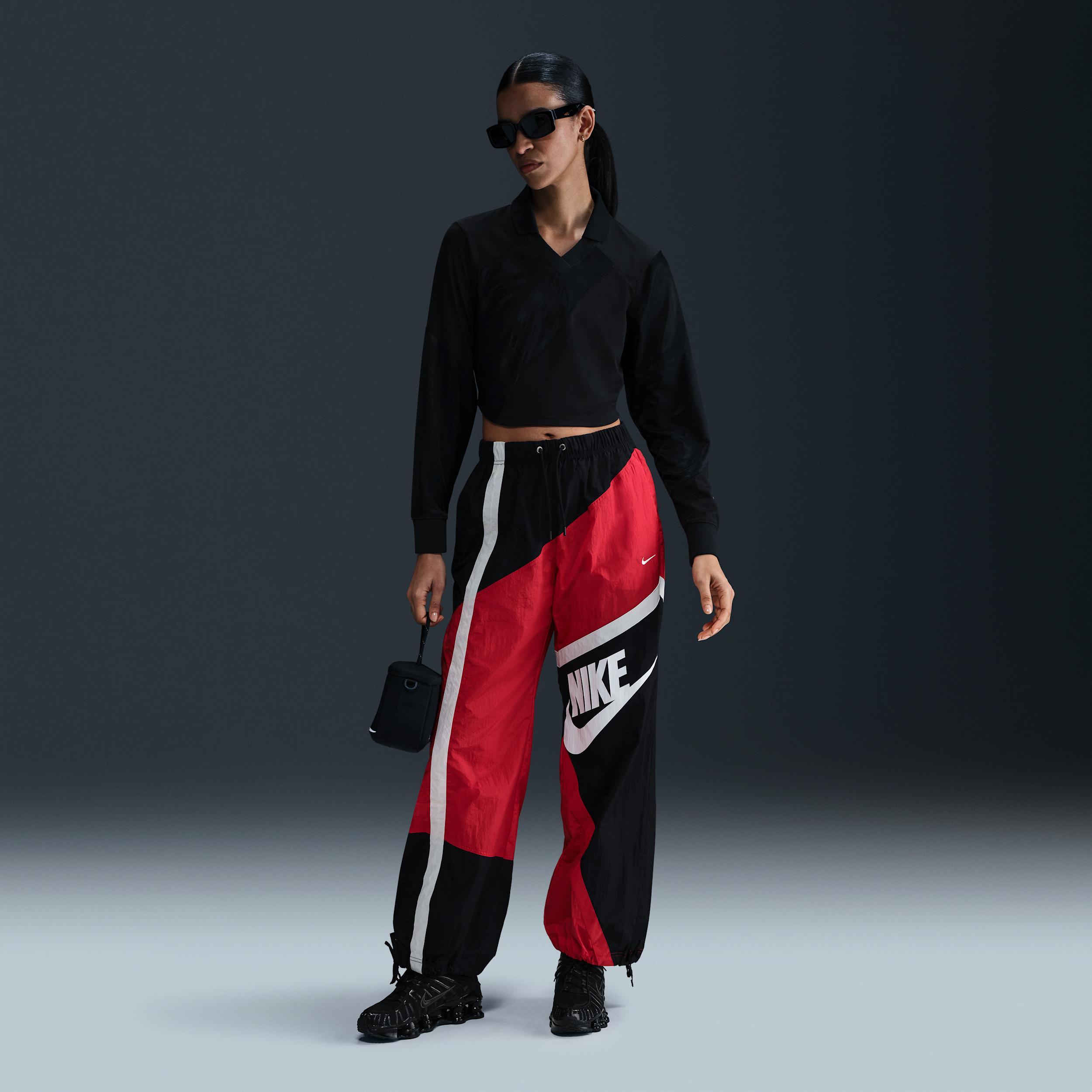 Nike Sportswear Women's Mid-Rise Loose Woven Open-Hem Pants Product Image