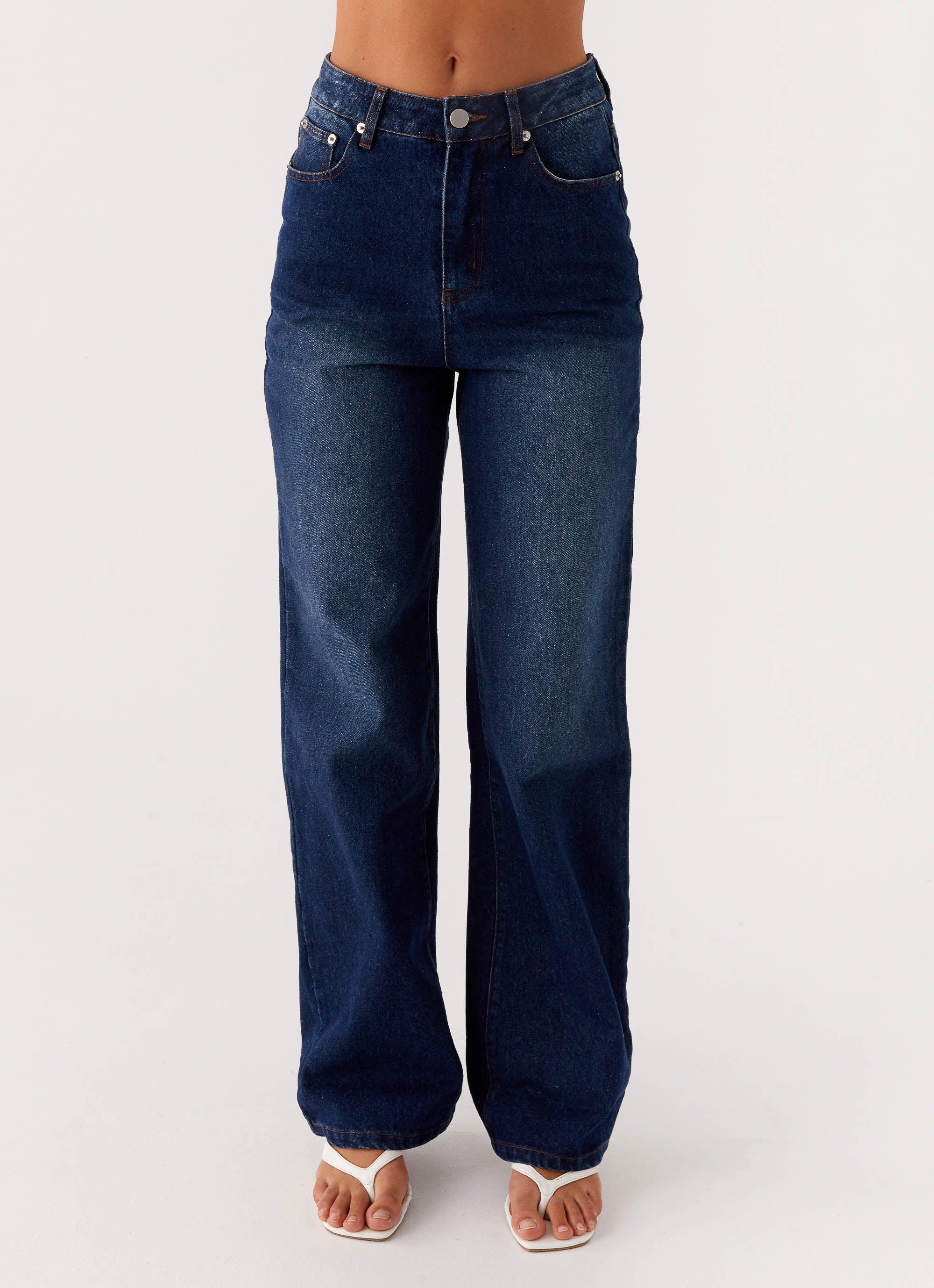 Back Again Straight Leg Denim Jeans - Vintage Blue Product Image