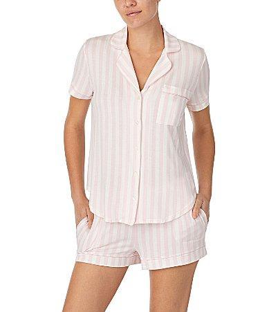 kate spade new york Striped Print Jersey Knit Coordinating Pajama Set Product Image