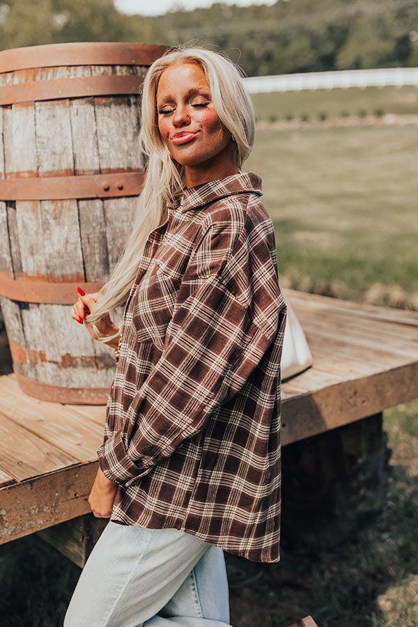 Cabin Cutie Plaid Button Up Product Image