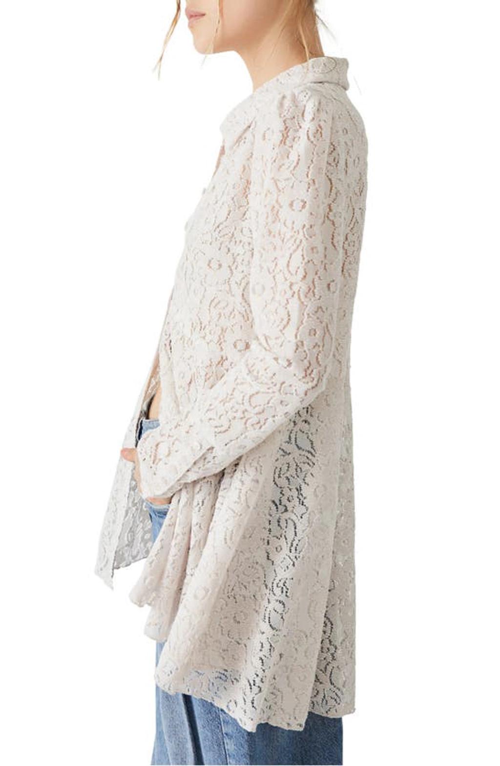 Heather Lace Tunic In Champagne Dream Product Image