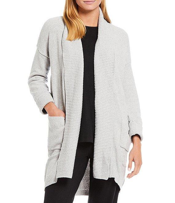 N Natori Chenille Open Front Lounge Cardigan Product Image
