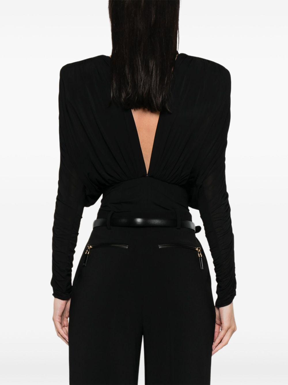 pleated-shoulder bodysuit Product Image