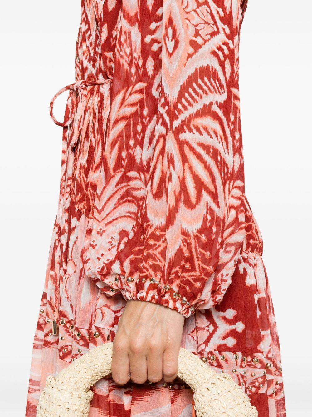 tropical-print maxi dress Product Image