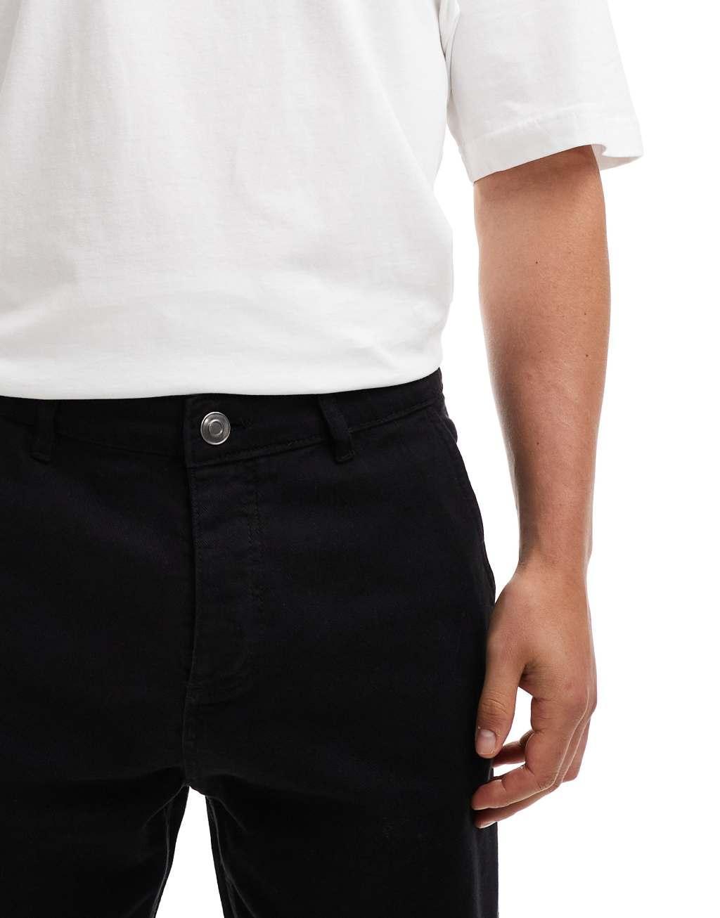 Brave Soul tapered pants in black Product Image