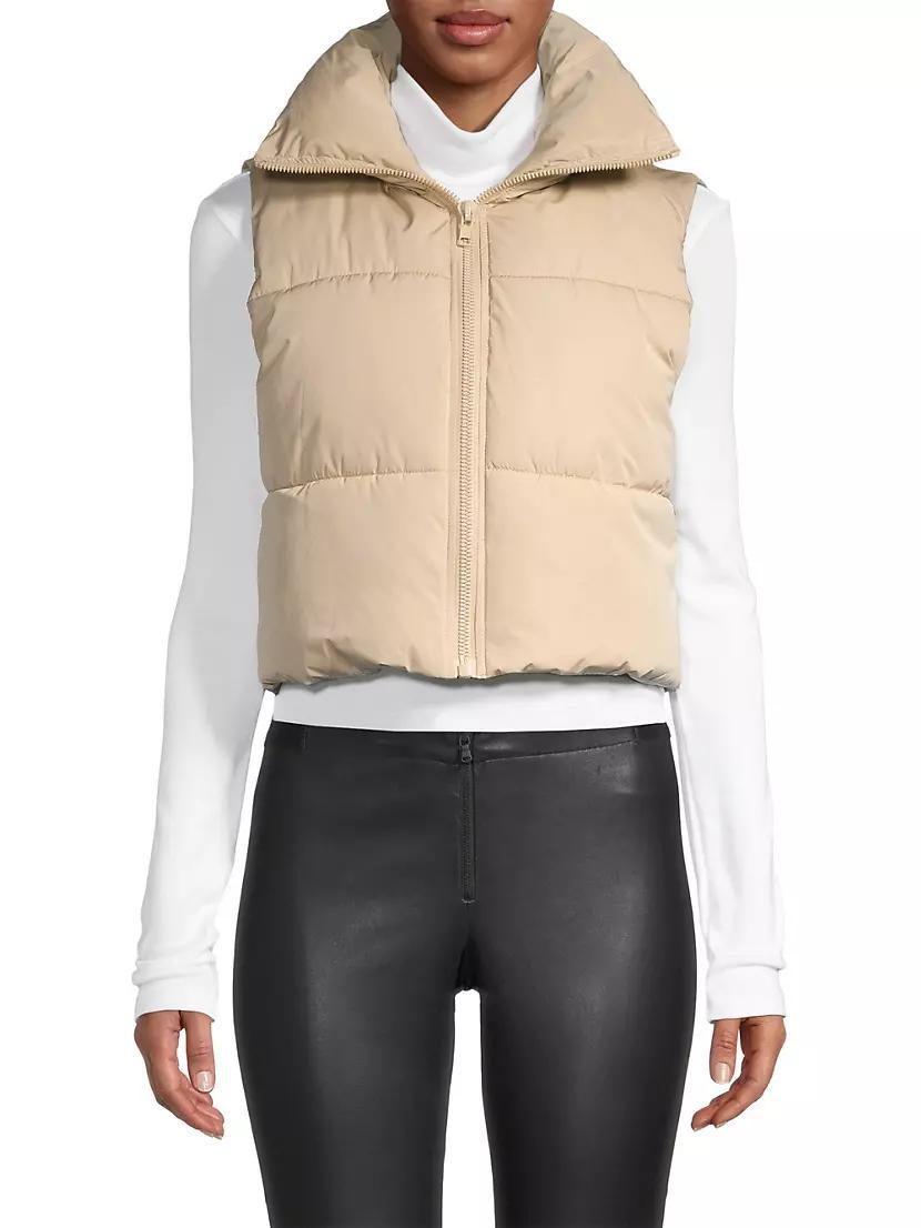 Shaun Shell Crop Puffer Vest Product Image