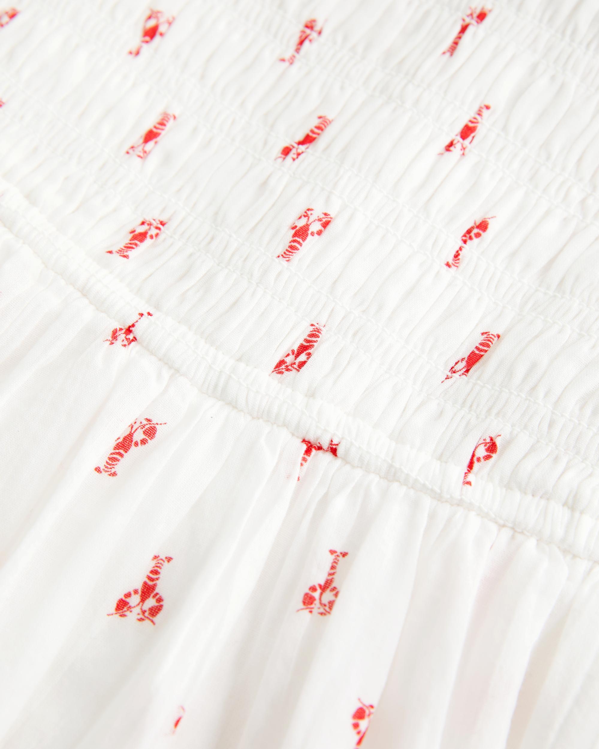 Strapless Smocked Bodice Mini Dress Product Image