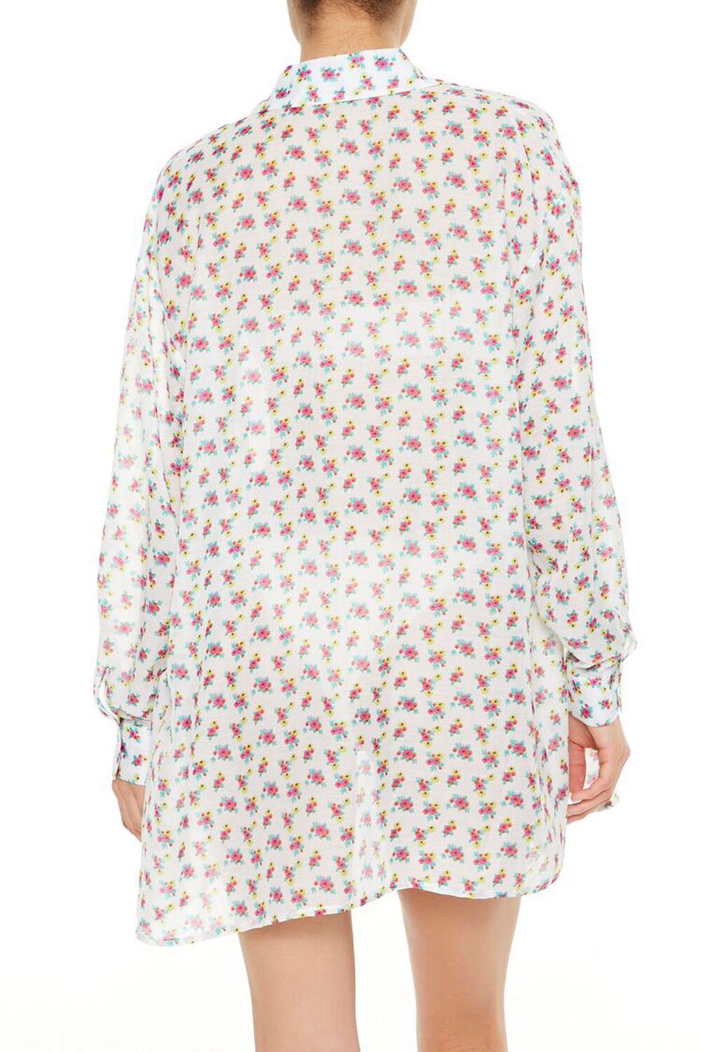 Floral Swim Cover-Up Shirt Dress | Forever 21 Product Image