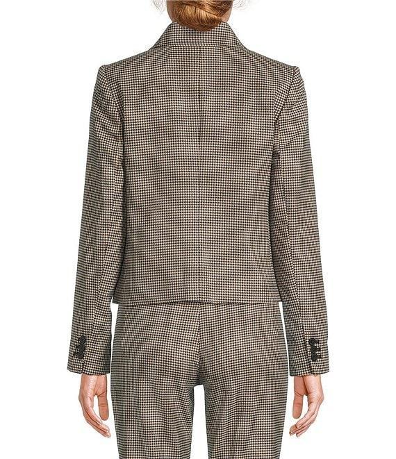 DKNY by Donna Karan Mini Houndstooth Patch Pocket Jacket Product Image