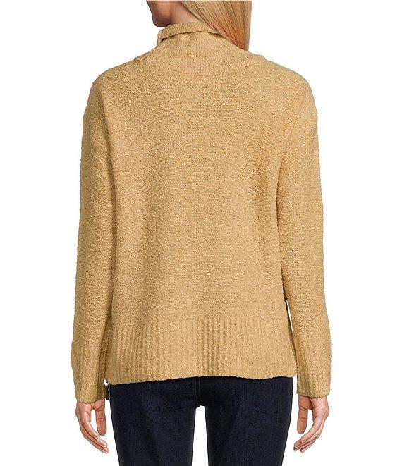 Westbound Long Sleeve Mock Neck Side Zip Sweater Product Image