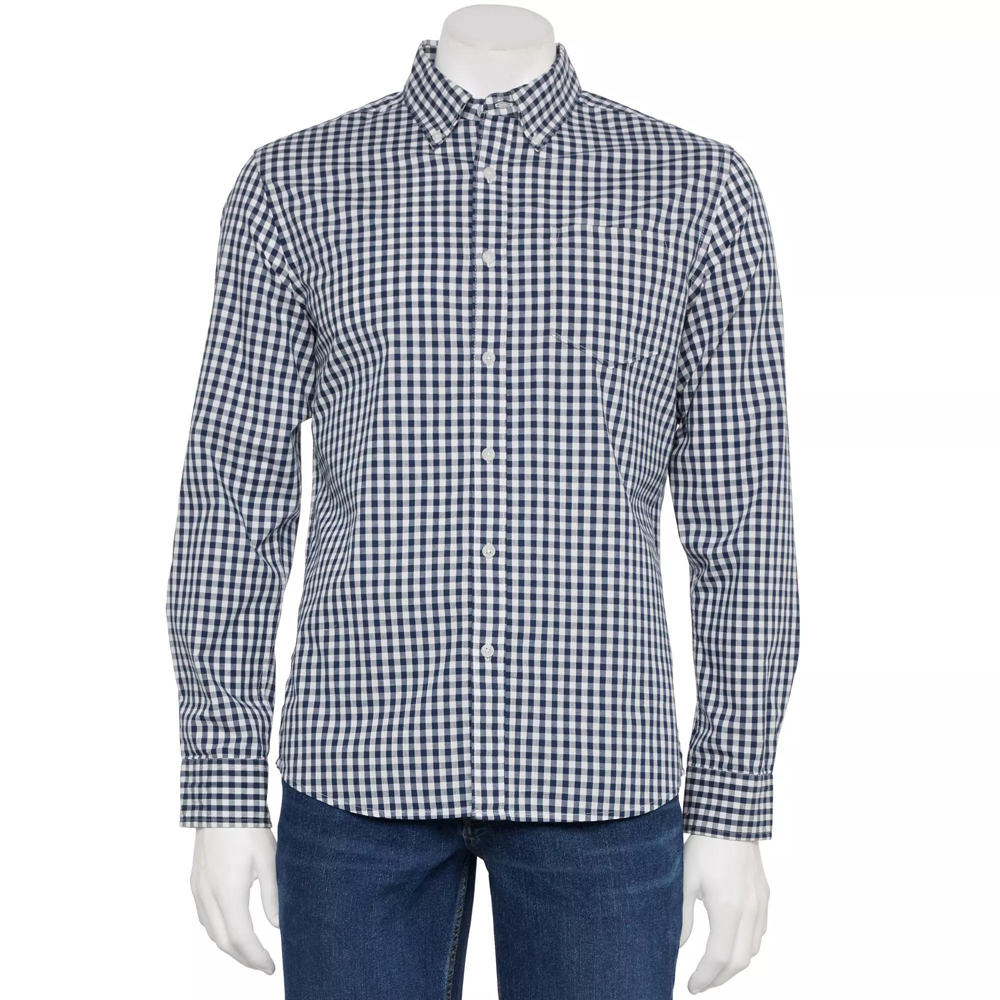 Mens Sonoma Goods For Life Long Sleeve Perfect Length Button-Down Shirt Product Image