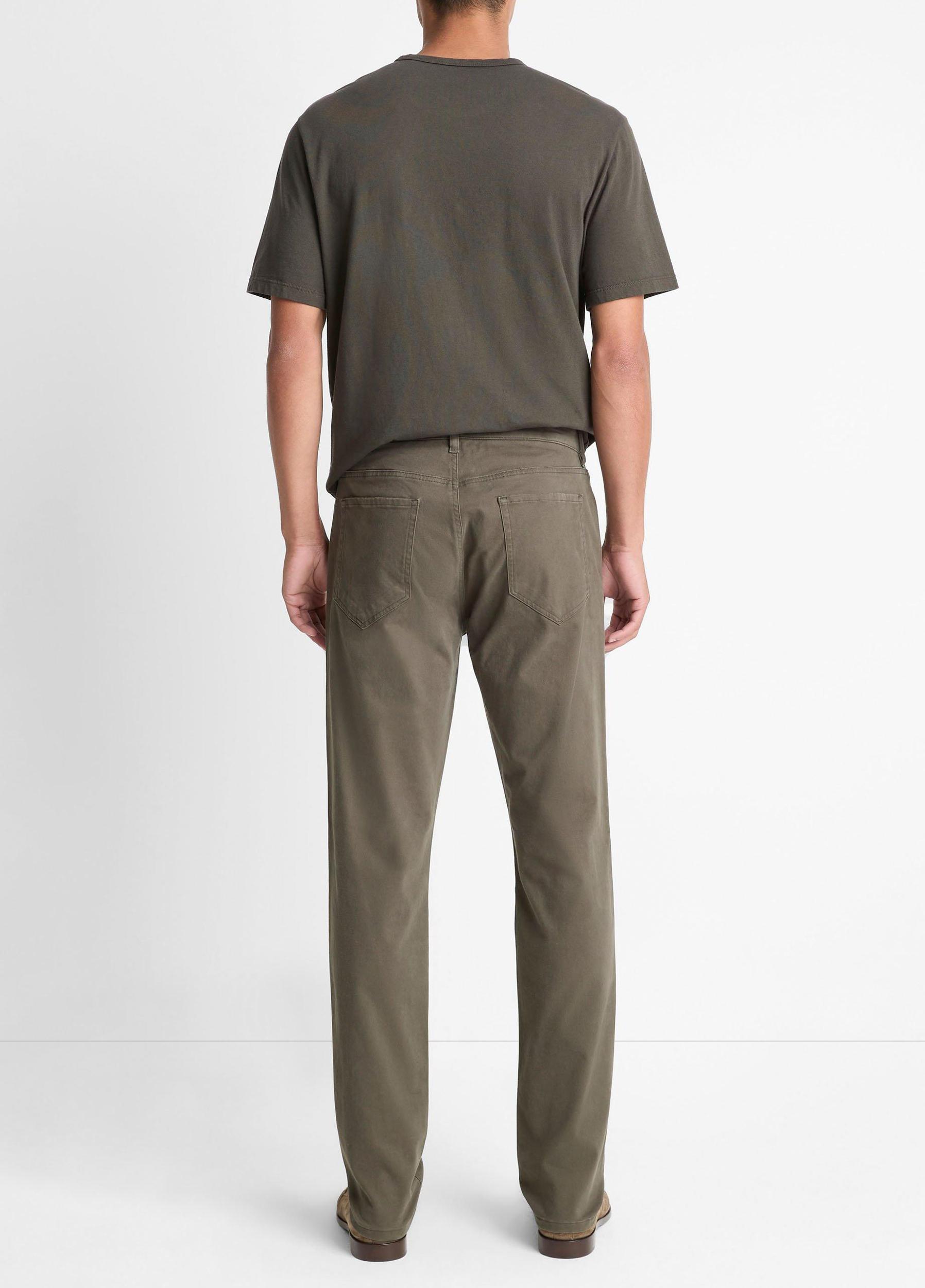 Dylan Slim 5-Pocket Peached Stretch-Cotton Pant Product Image