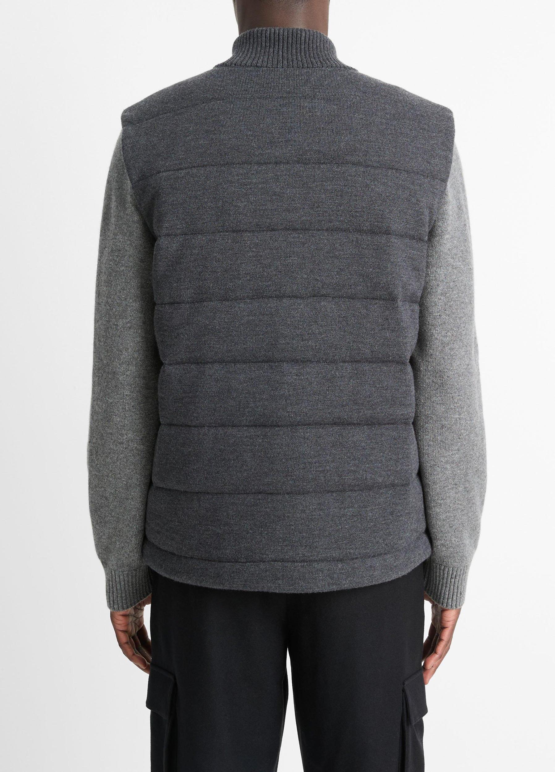 Merino Wool Full-Zip Vest Product Image