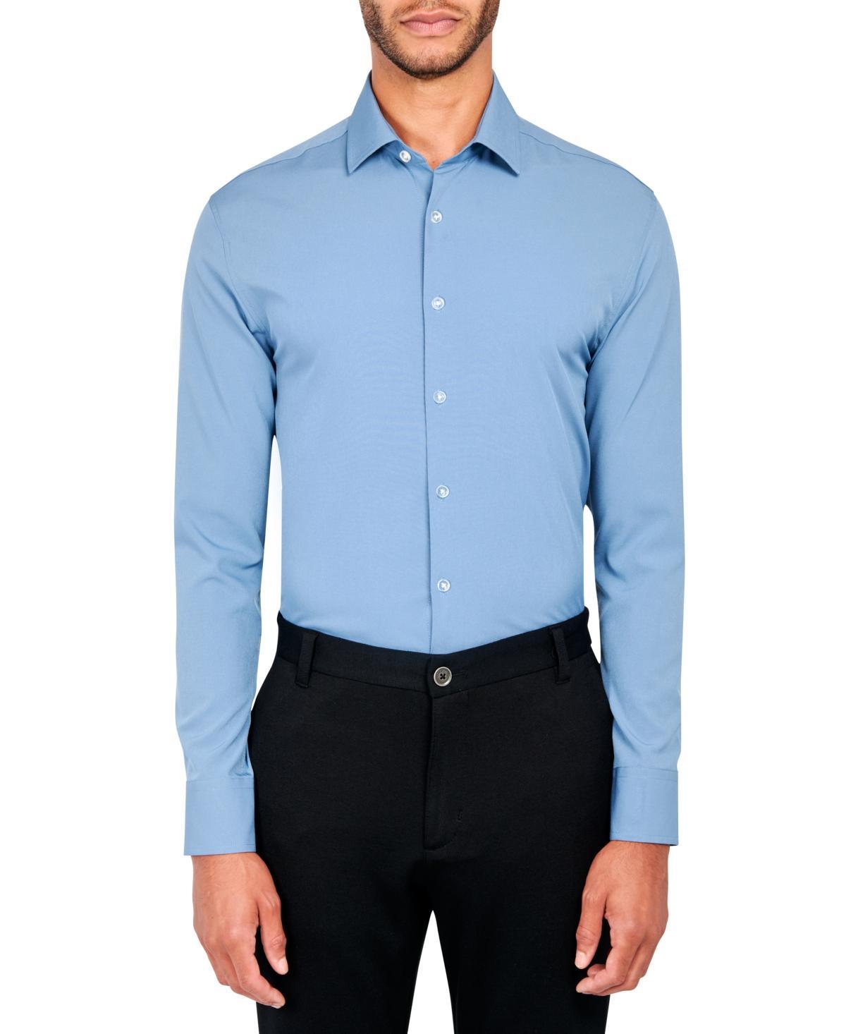 Ceremony Mens Solid Performance Stretch Cooling Comfort Dress Shirt Product Image