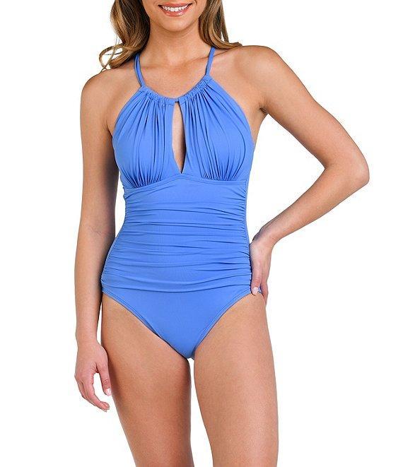 La Blanca Island Goddess High Neck One Piece Swimsuit Product Image