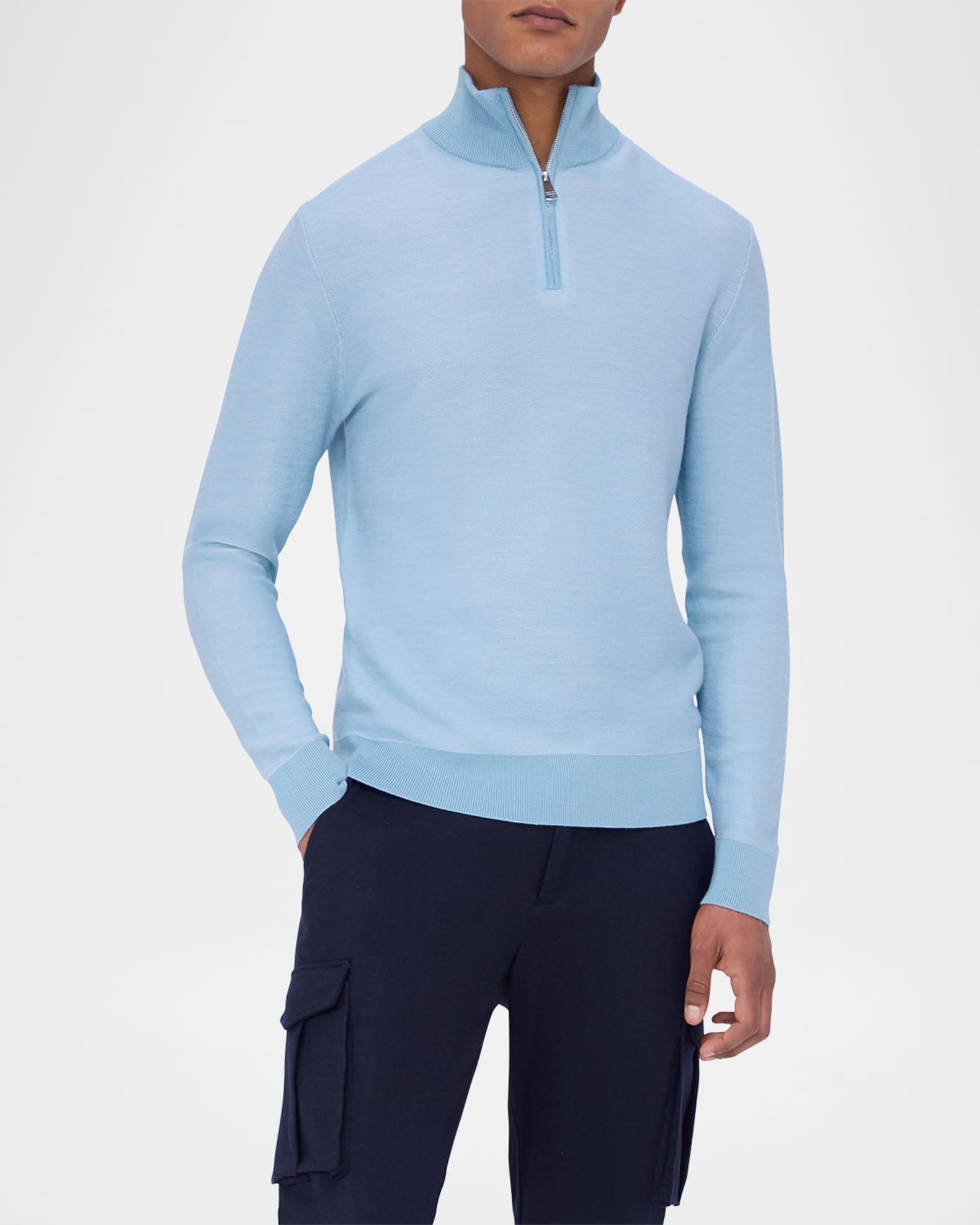 Men's Quarter-Zip Birdseye Sweater Product Image