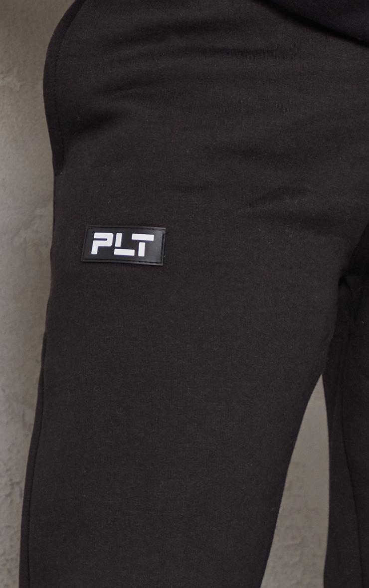 PRETTYLITTLETHING Logo Black Badge Detail Straight Sweatpants Product Image