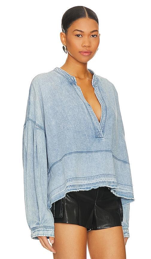 x We The Free Jude Denim Pullover In Vintage Indigo Free People Product Image