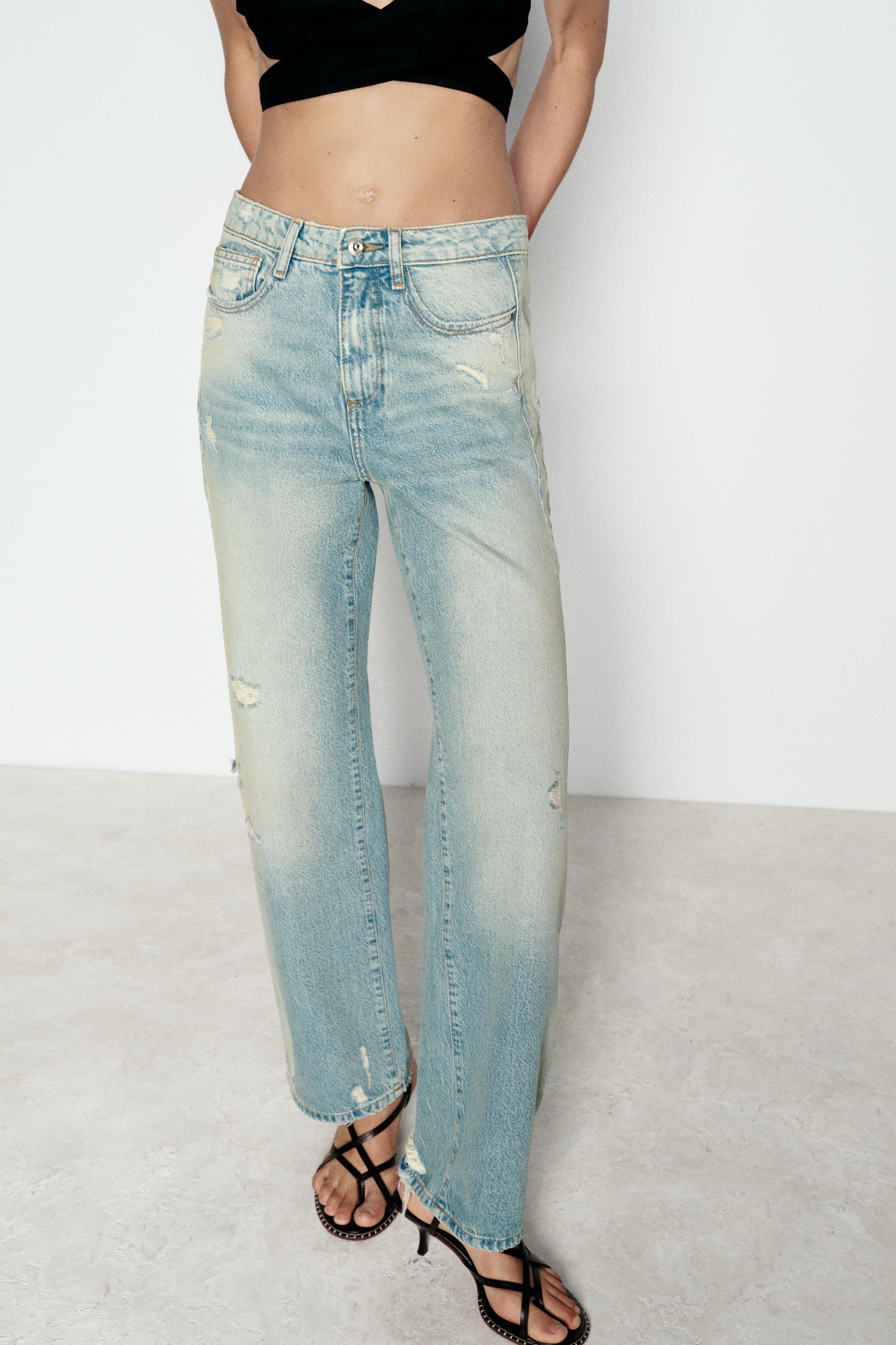 RIPPED MID-RISE Z1975 STRAIGHT LEG JEANS Product Image