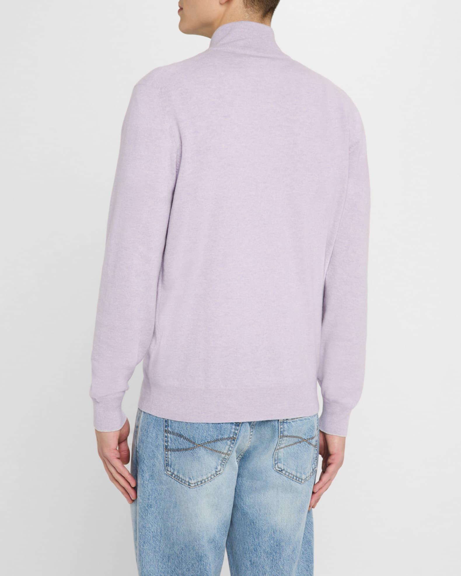 Men's Cashmere Half-Zip Sweater Product Image