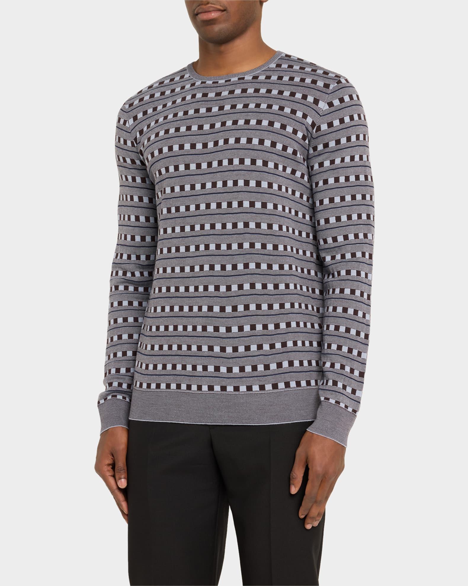 Men's Wool Geometric Crewneck Sweater Product Image