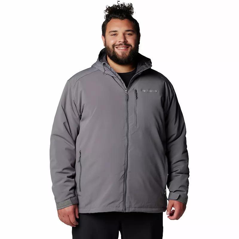 Big & Tall Columbia Gate Racer™ II Midweight Hooded Soft Shell Jacket, Men's, Size: XXL Tall, Black Product Image