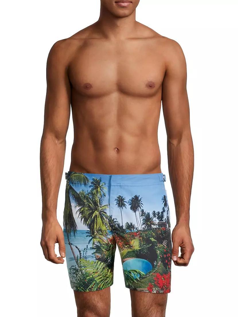 Bulldog Photographic Swim Trunks Product Image