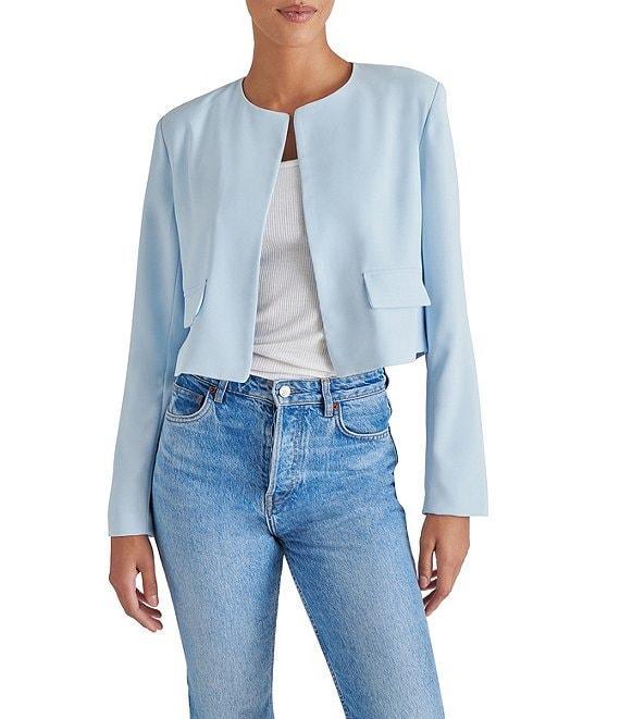 Steve Madden Serenea Crew Neck Long Sleeve Blazer Product Image