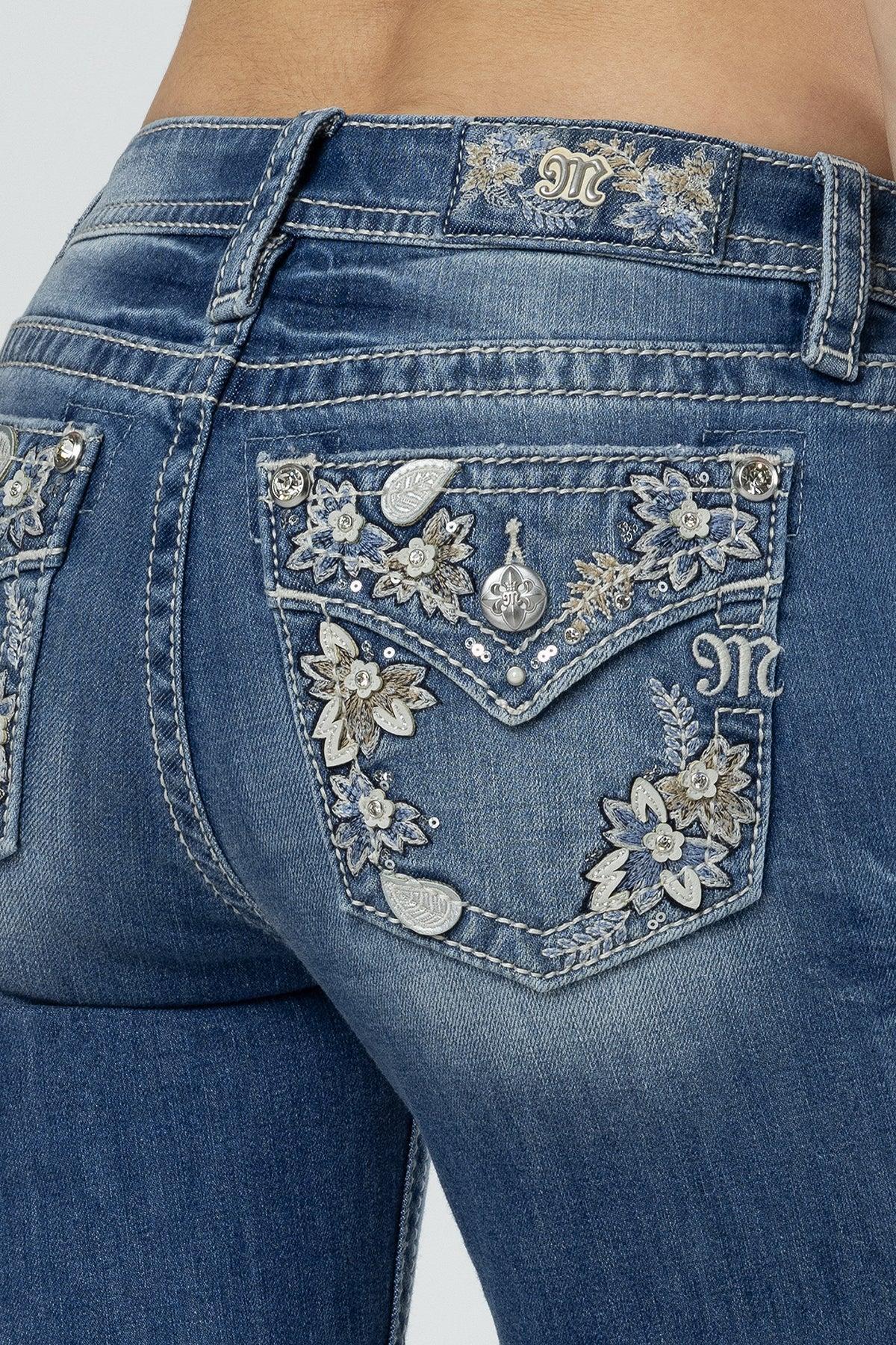 Floral Bloom Bootcut Jeans Product Image