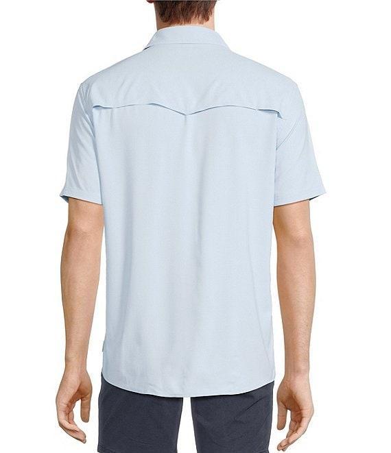Rowm Performance Rec + Relax Short Sleeve Western Solid Textured Shirt Product Image